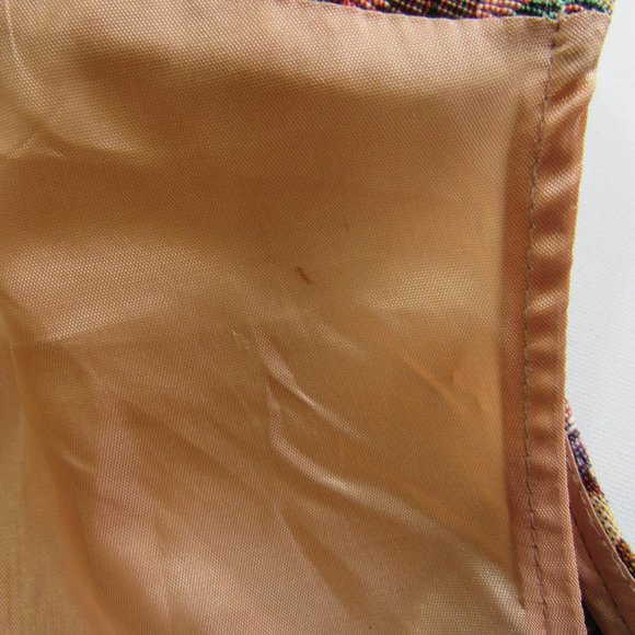 Vintage Mustang Women's Tapestry Vest CHILDREN OF THE WORLD Size 2X - Picture 7 of 7